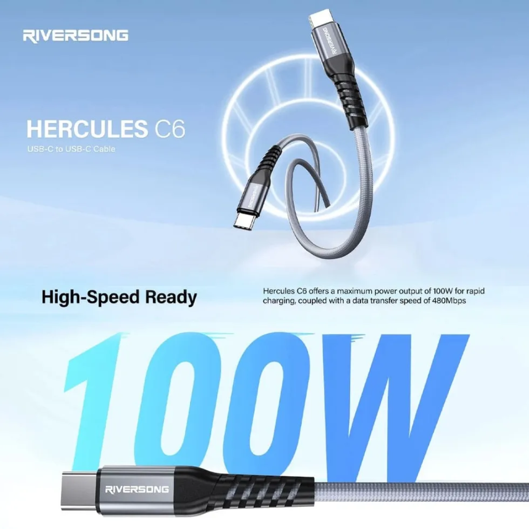 Riversong HERCULES Type C to Type C 100W (2 m)