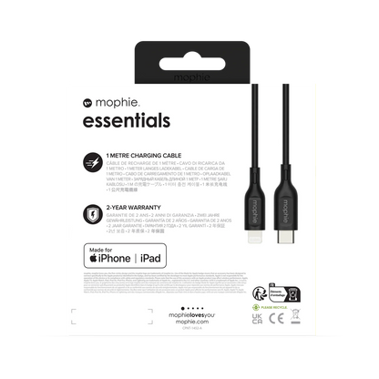 Mophie Essentials USB-C vers Lighting 1 mètre
