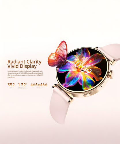 Riversong Glow – Montre Connectée Élégante pour Femmes avec Écran AMOLED